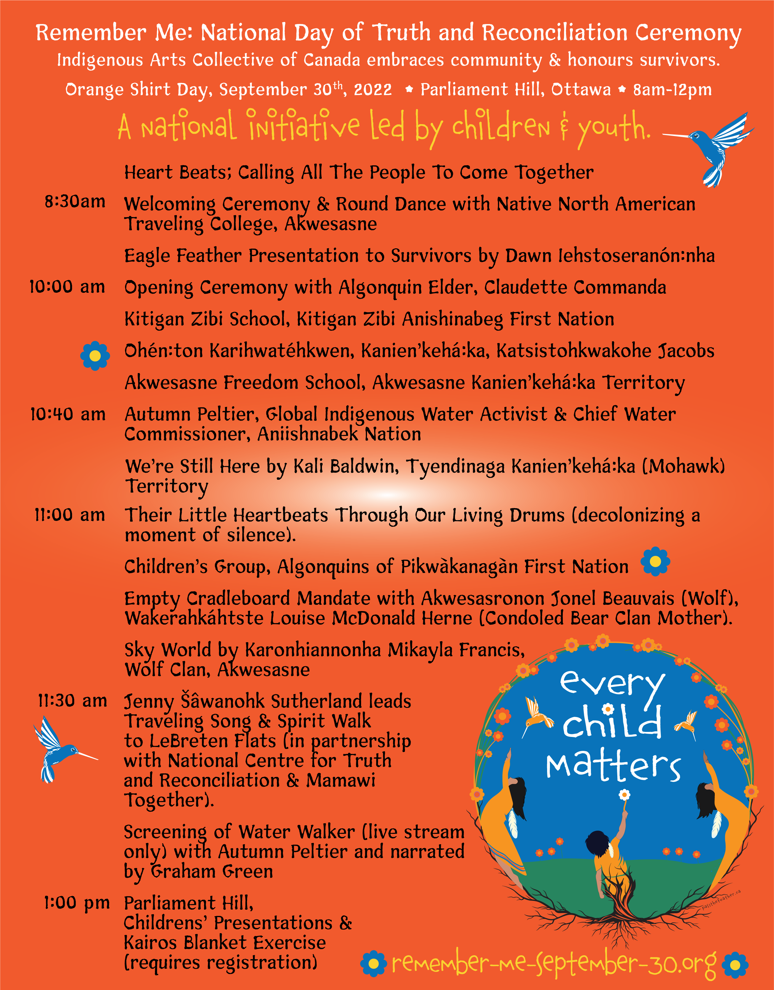 remember me, september 30, orange shirt day, ottawa, pass the feather, indigenous arts collective of canada, residential school, graves, remembrance day, truth and reconciliation,truth and reconciliation