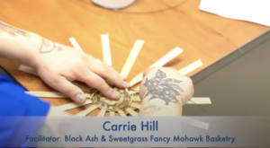 Carrie Hill, basket maker, basketry, jewelry, Indigenous Artist, First Nations, Indigenous Arts Collective of Canada, Pass The Feather