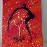 Andre Couillonneur - Red Bear Painting