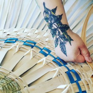Carrie Hill, basket maker, basketry, jewelry, Indigenous Artist, First Nations, Indigenous Arts Collective of Canada, Pass The Feather