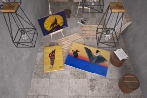 Donnel Taylor, painter, painting, workshops, Indigenous Artist, First Nations, Indigenous Arts Collective of Canada, Pass The Feather