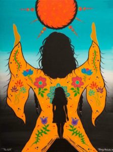 Tracey M. Barnaby, painting workshops, Indigenous Artist, First Nations, Indigenous Arts Collective of Canada, Pass The Feather