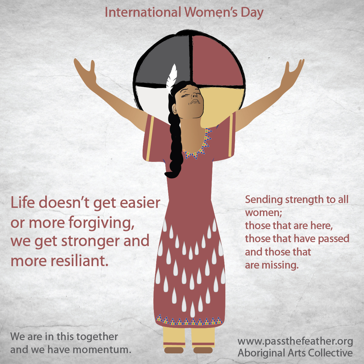 Women's-Day, Facebook posts, pass the feather