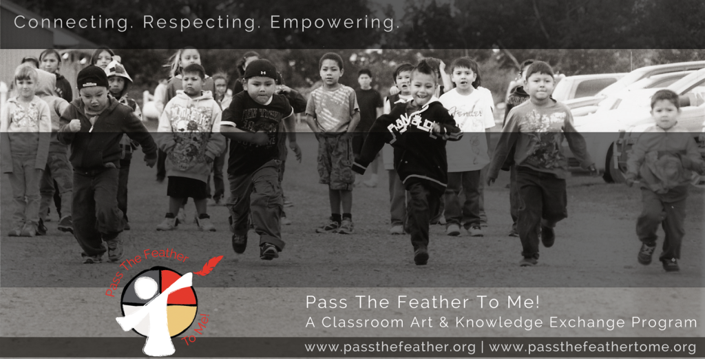 connecting, pass the feather, first nations art directory, aboriginal arts collective of canada, classroom art exchange,