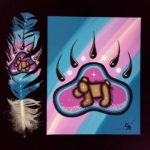 Chelsea Brooks, featherwork, painting, Indigenous Artist, First Nations, Indigenous Arts Collective of Canada, Pass The Feather