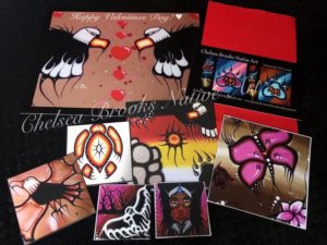 Chelsea Brooks, featherwork, painting, Indigenous Artist, First Nations, Indigenous Arts Collective of Canada, Pass The Feather