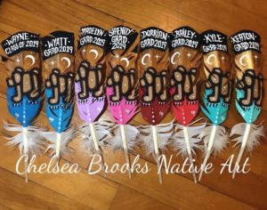 Chelsea Brooks, featherwork, painting, Indigenous Artist, First Nations, Indigenous Arts Collective of Canada, Pass The Feather