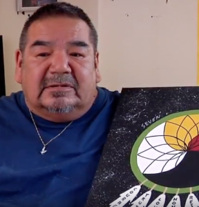 Donnell Taylor, painter, pass the feather, first nations art