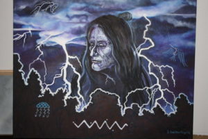 Sue Forget, painting, painter, Indigenous Artist, First Nations, Indigenous Arts Collective of Canada, Pass The Feather
