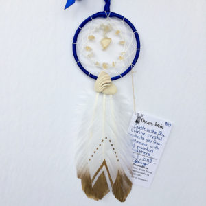 Kelsey Young, dream catcher art, artist, feathers, pass the feather, aboriginal arts collective of canada