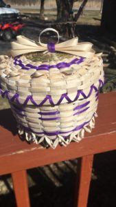 Robin Lazore, basket maker, basketry, workshops, facilitator, Indigenous Artist, First Nations, Indigenous Arts Collective of Canada, Pass The Feather
