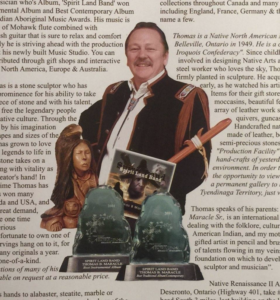 Thomas B. Maracle, carver, carving sculpting, antler, Indigenous Artist, First Nations, Indigenous Arts Collective of Canada, Pass The Feather