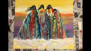 Laura Fauchon, Visual Storyteller, Acrylic Painter, pass the feather, aboriginal arts collective of canada, indigenous art, aboriginal art, indigenous art directory, indigenous art workshop
