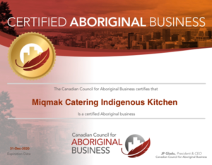 Norma Condo, Miqmak Catering Indigenous Kitchen, Indigenous chef, catering, food, first nations, indigenous arts collective of canada, pass the feather.
