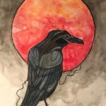 Deanna Therriault, drawing, painting, painter, storyteller, visual arts, Indigenous Artist, First Nations, Indigenous Arts Collective of Canada, Pass The Feather