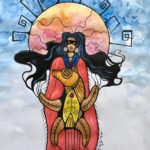 Deanna Therriault, drawing, painting, painter, storyteller, visual arts, Indigenous Artist, First Nations, Indigenous Arts Collective of Canada, Pass The Feather