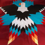 Andrea Sparvier, Star quilt, ribbon skirts, moss bags, jewelry, Indigenous Artist, First Nations, Indigenous Arts Collective of Canada, Pass The Feather