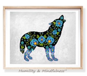 Phyllis Poitras-Jarrett -Métis Spirit Art-Wolf Print