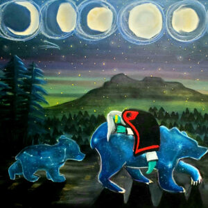 Lindsay Myers, painting, painter, Indigenous Artist, First Nations, Indigenous Arts Collective of Canada, Pass The Feather