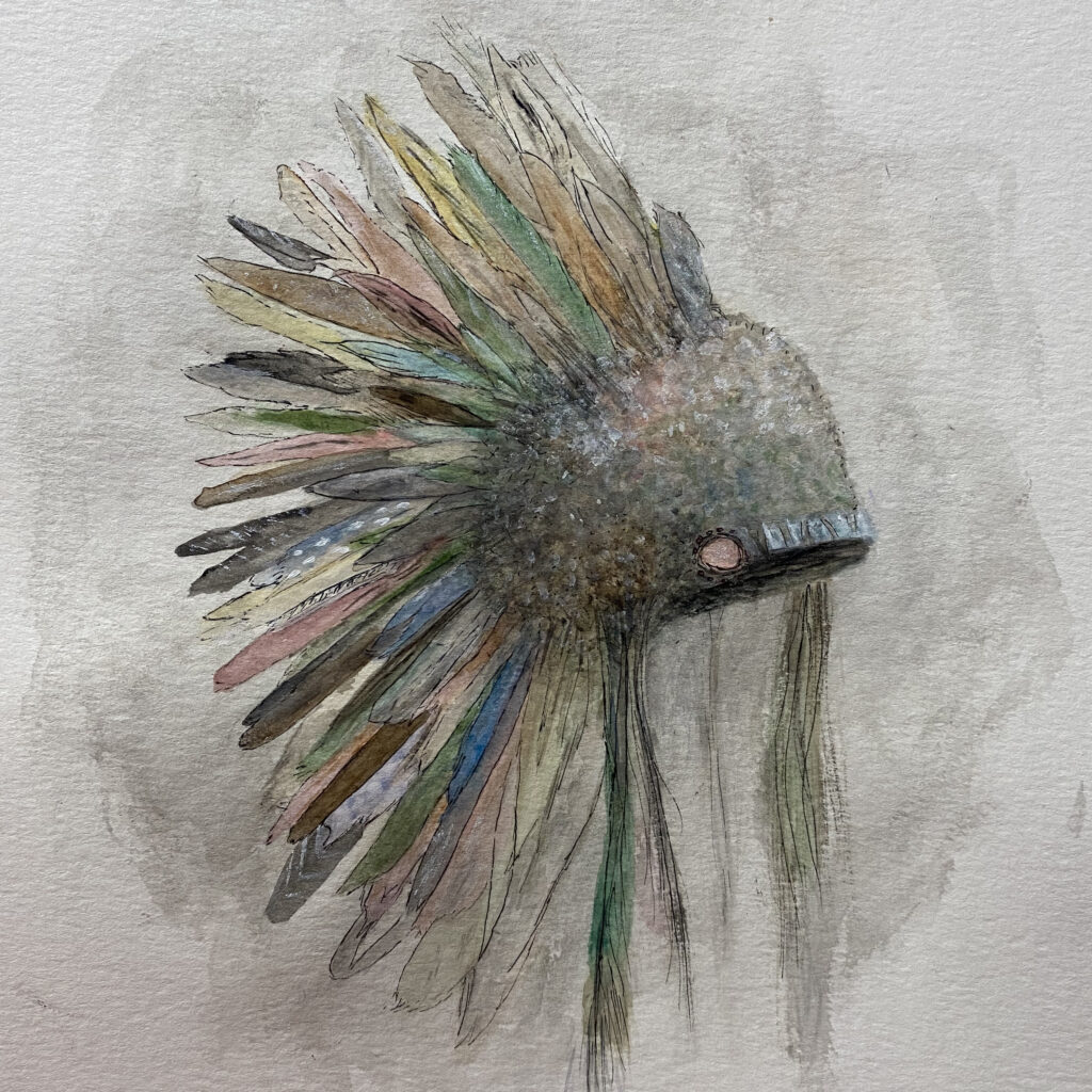 Sara Begg, painting, painter, Indigenous Artist, First Nations, Indigenous Arts Collective of Canada, Pass The Feather