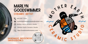 Marilyn Goodswimmer Mother Earth Ceramic Studio -Combined Logo Banner
