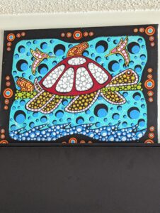 Larry Parenteau -Acrylic Sea Turtle Painting