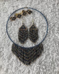 Jessica Lavigne, Beadwork, seal skin, jewelry, Indigenous Artist, First Nations, Indigenous Arts Collective of Canada, Pass The Feather