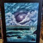 Robert Joseph- Ocean Moon Skyline Painting