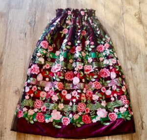 Cheyenne Meguinis-Guja Goods- Pink, Purple Floral Ribbon Skirt