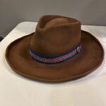 Ronald Joseph Kerr Brown hat with ribbon