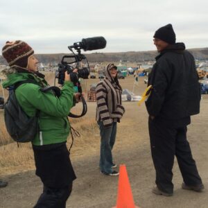 Kahstoserakwathe Paulette Moore-Aunties Dandelion-Filming