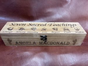 Randy Macey and Mashkiki Migizi - Seven Sacred Teachings Feather Box