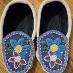 Shannon Cross-Cross Beads Designs-Moccasins-Raised beadwork-close