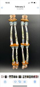 Jeanine Bruinsma-Cree:Born-beadwork-shell-earrings