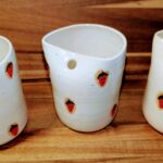 Nuha Maisonneuve - Sacred Earth Artworks - Ceramic Strawberry mugs
