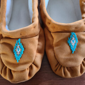 Jennifer Brant, leatherwork, fur, moccasins, Indigenous Artist, First Nations, Indigenous Arts Collective of Canada, Pass The Feather
