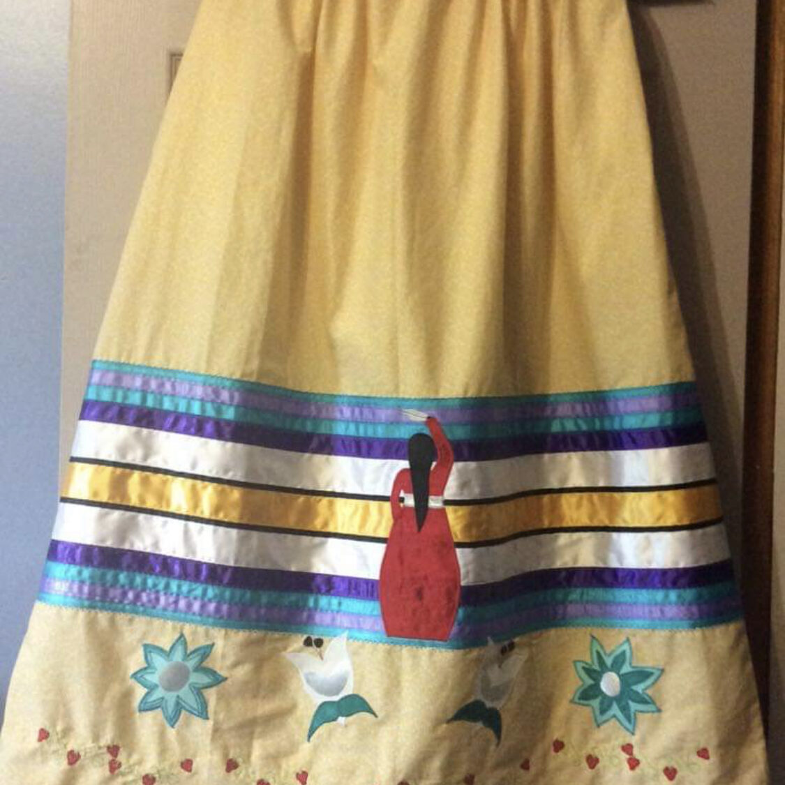 Bernice Collins-Shigwadaja, apparel & clothing, bags & wallets, beadwork, beader, birch bark, crafts, craft maker, quilling, quillwork, ribbon skirts, Indigenous Artist, First Nations, Indigenous Arts Collective of Canada, Pass The Feather