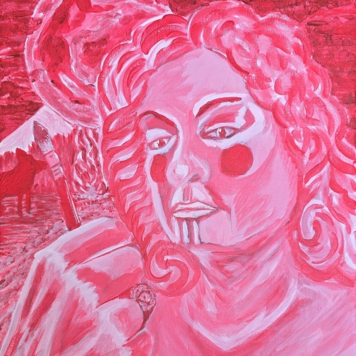 Kasso Solares - Ks Creative Spirit Studio - Red Woman's Face Painting