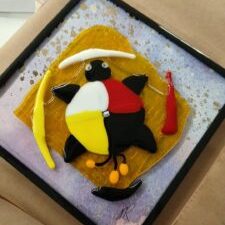 Mel Medicine Wheel Turtle in Yellow