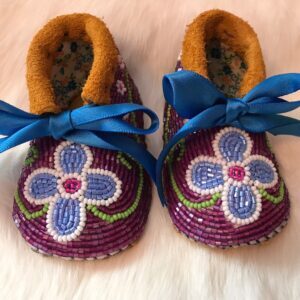 Amber Asp-Chief, Beadwork, moccasins, mittens, jewelry, Indigenous Artist, First Nations, Indigenous Arts Collective of Canada, Pass The Feather