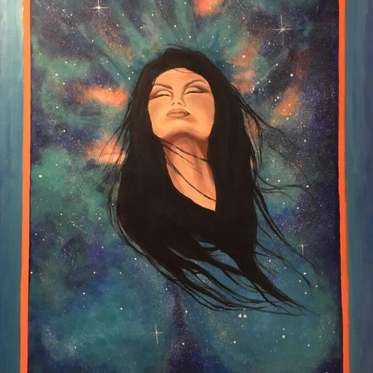 Chantal Lanouette, Indigenous artist, painter, painting, first nations, indigenous arts collective of canada, pass the feather.