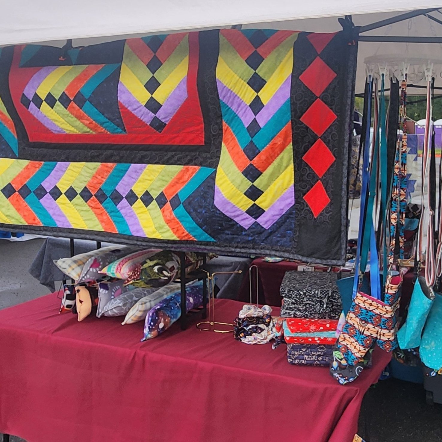 Caroline Boots quilt vendor booth