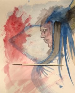 Arachne Kelly, drawing, painting, painter, workshops, facilitator, Indigenous Artist, First Nations, Indigenous Arts Collective of Canada, Pass The Feather