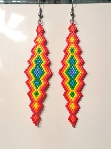 Jennifer Bowles, beadwork, beader, handmade, Indigenous Artist, First Nations, Indigenous Arts Collective of Canada, Pass The Feather