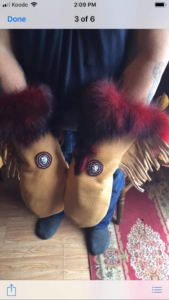 Frank Sarazin, leatherwork, regalia, beadwork, mittens, crafts, Indigenous Artist, First Nations, Indigenous Arts Collective of Canada, Pass The Feather