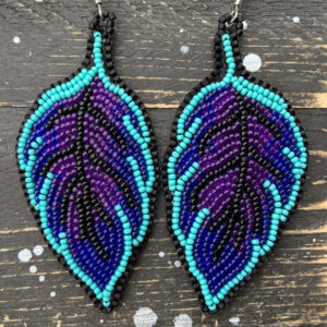 Keri Mitchell, Eastern Fire Designs, beadwork, beader, contemporary, jewelry, stones, Indigenous Artist, First Nations, Indigenous Arts Collective of Canada, Pass The Feather