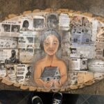 Jessica Somers, painter, painting, feathers, woodwork, Indigenous Artist, First Nations, Indigenous Arts Collective of Canada, Pass The Feather