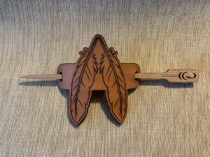 Don Bonner, Migwan, leatherwork, beadwork, jewelry, bone, flutes, woodwork, prints, Indigenous Artist, First Nations, Indigenous Arts Collective of Canada, Pass The Feather