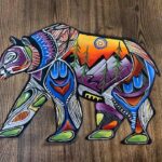 Jessica Somers, painter, painting, feathers, woodwork, Indigenous Artist, First Nations, Indigenous Arts Collective of Canada, Pass The Feather