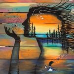 Jessica Somers, painter, painting, feathers, woodwork, Indigenous Artist, First Nations, Indigenous Arts Collective of Canada, Pass The Feather